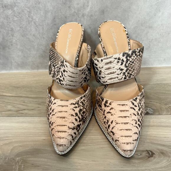 Women's BCBG Snake Skin Mule Size Size 8 - Picture 3 of 8